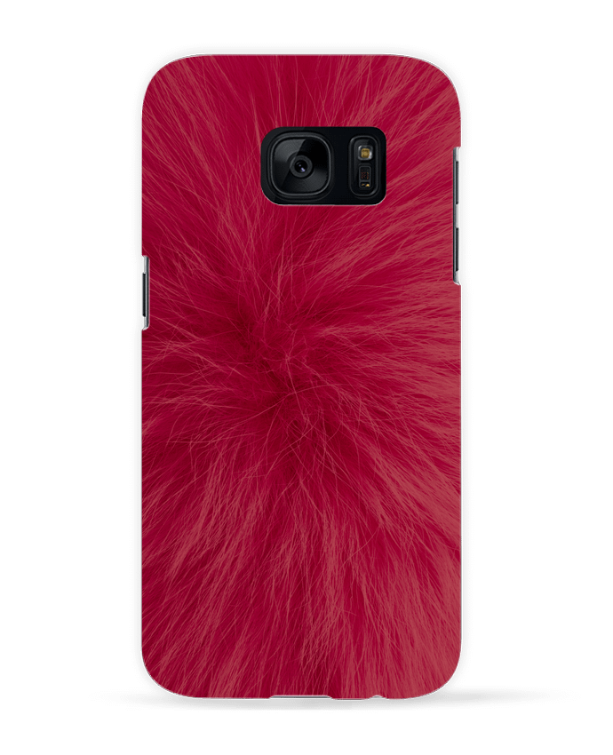 Coque 3D Samsung Galaxy S7  Fourrure bordeaux par Les Caprices de Filles