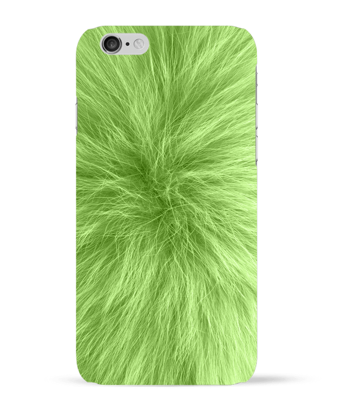 Case 3D iPhone 6 Fourrure vert pomme by Les Caprices de Filles