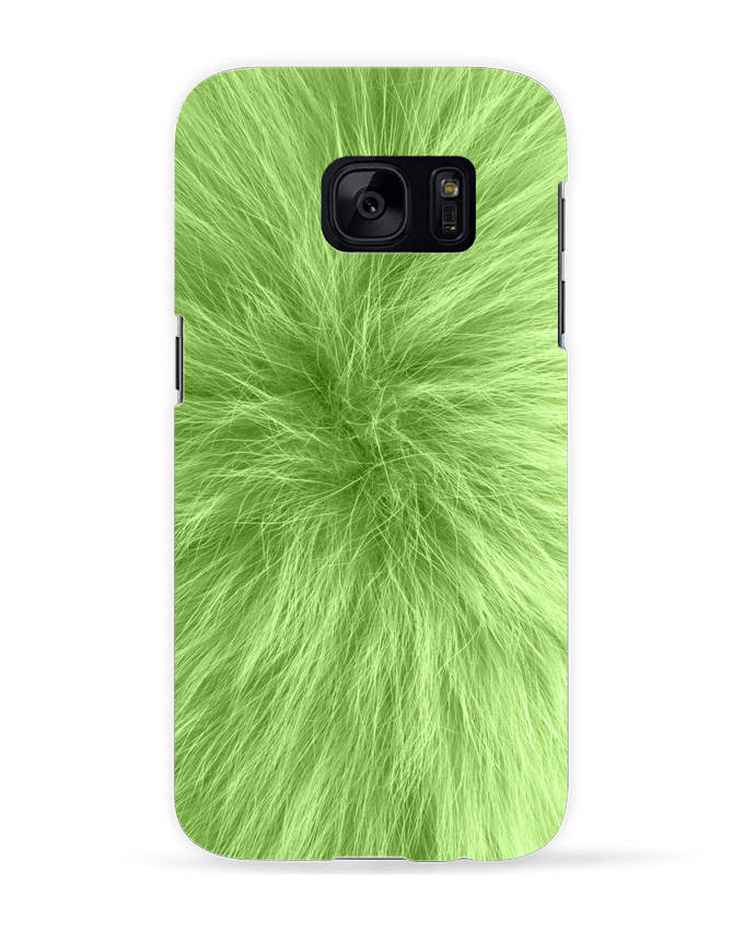 Case 3D Samsung Galaxy S7 Fourrure vert pomme by Les Caprices de Filles