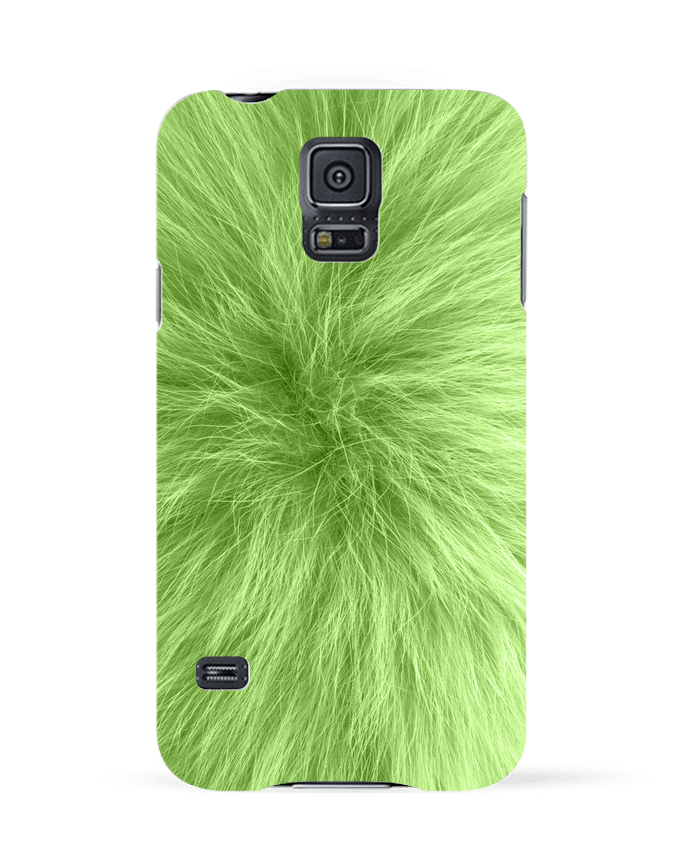 Case 3D Samsung Galaxy S5 Fourrure vert pomme by Les Caprices de Filles