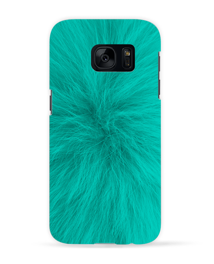 Coque 3D Samsung Galaxy S7  Fourrure bleu lagon par Les Caprices de Filles