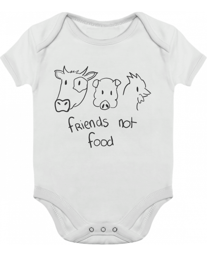 Baby Body Contrast Friends not food by AmélieK