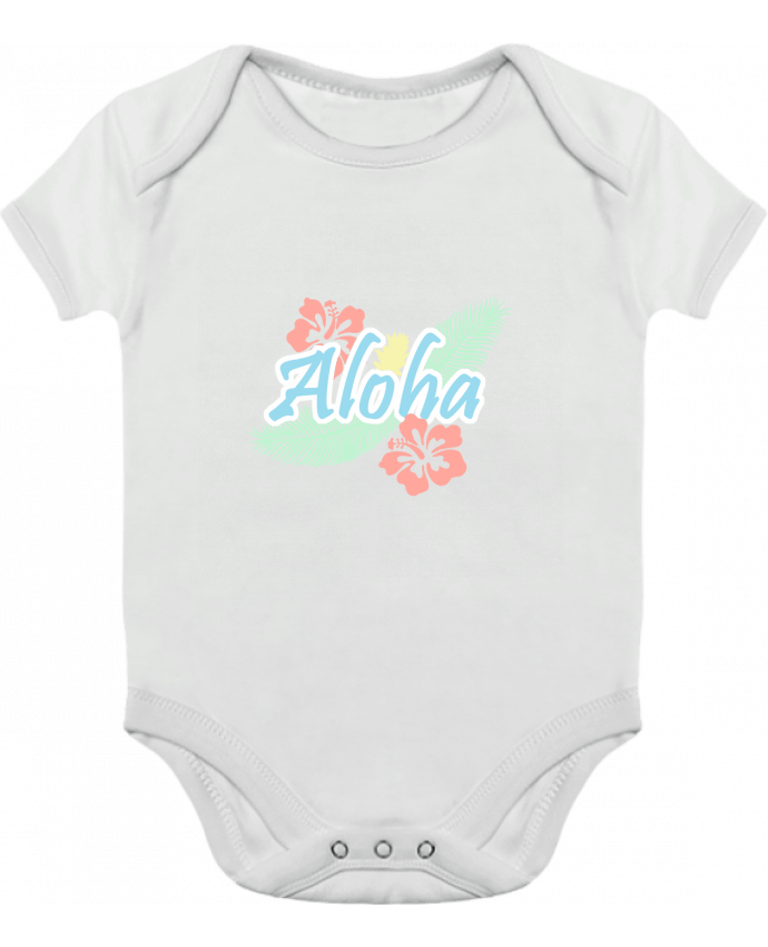 Body bébé manches contrastées Aloha par Les Caprices de Filles