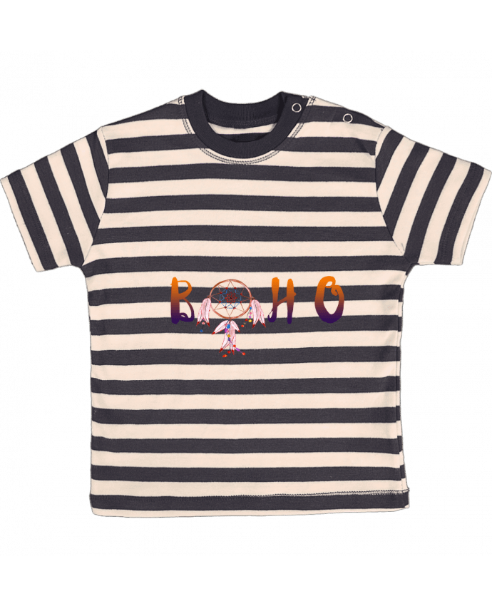 Camiseta Bebé a Rayas Boho por Les Caprices de Filles