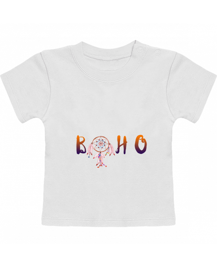 T-shirt bébé Boho manches courtes du designer Les Caprices de Filles