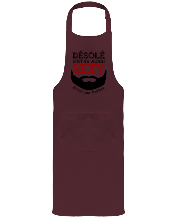 Tablier avec poches Barbe sexy cadeau humour par Original t-shirt