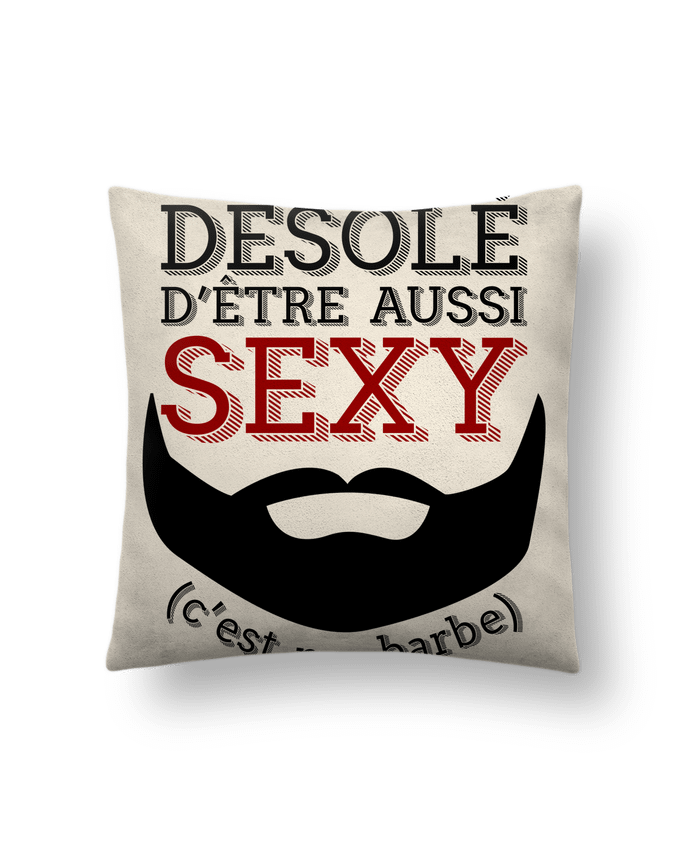 Coussin suédine Barbe sexy cadeau humour par Original t-shirt