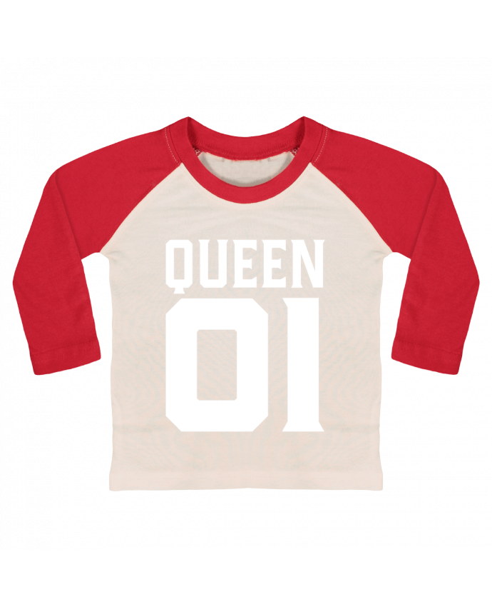 Camiseta Bebé Béisbol Manga Larga queen 01 t-shirt cadeau humour por Original t-shirt