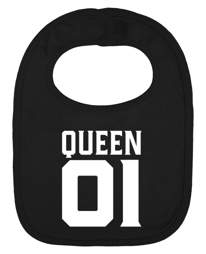 Baby Bib plain and contrast queen 01 t-shirt cadeau humour by Original t-shirt
