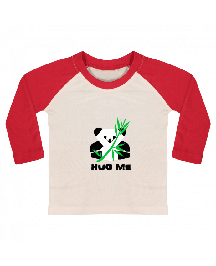 Tee-shirt Bébé Baseball ML Hug me par Les Caprices de Filles
