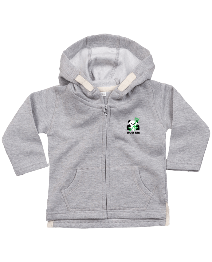 Hoddie with zip for baby Hug me by Les Caprices de Filles
