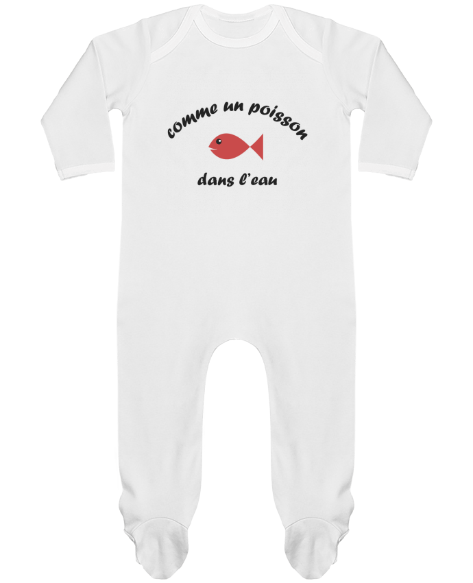 Body Pyjama Bébé Comme un poisson dans l'eau par J.D