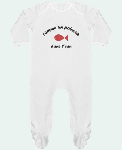 Body Pyjama Bébé Comme un poisson dans l'eau par J.D