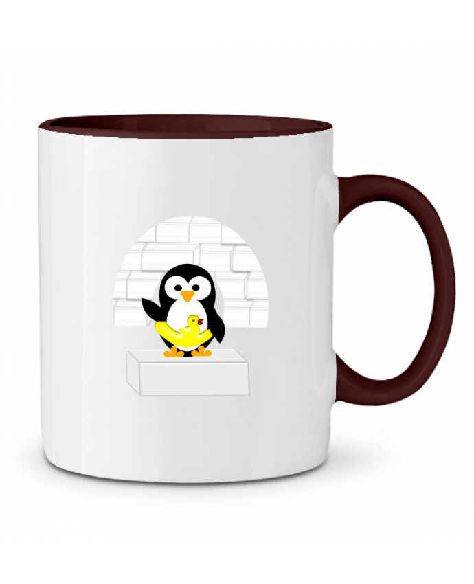 Mug bicolore Le Pingouin Les Caprices de Filles