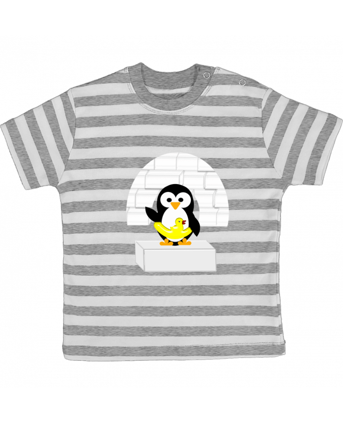 Tee-shirt bébé à rayures Le Pingouin par Les Caprices de Filles