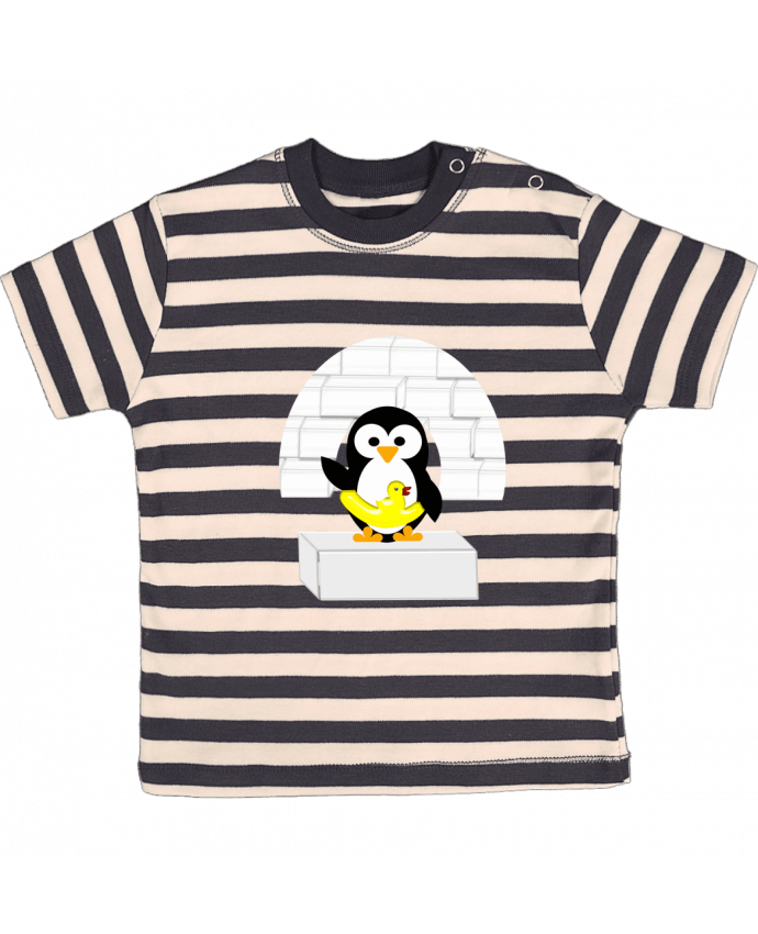 T-shirt baby with stripes Le Pingouin by Les Caprices de Filles