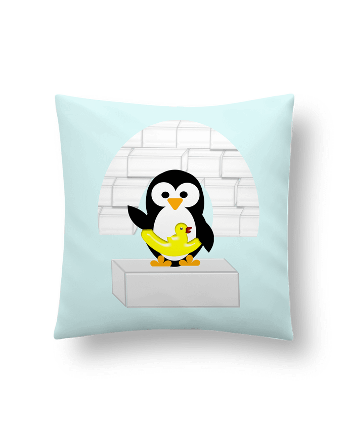 Cushion synthetic soft 45 x 45 cm Le Pingouin by Les Caprices de Filles