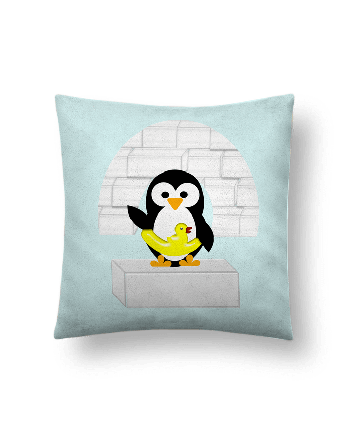 Coussin suédine Le Pingouin par Les Caprices de Filles