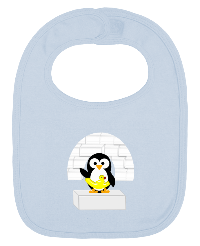 Bavoir bébé uni Le Pingouin par Les Caprices de Filles