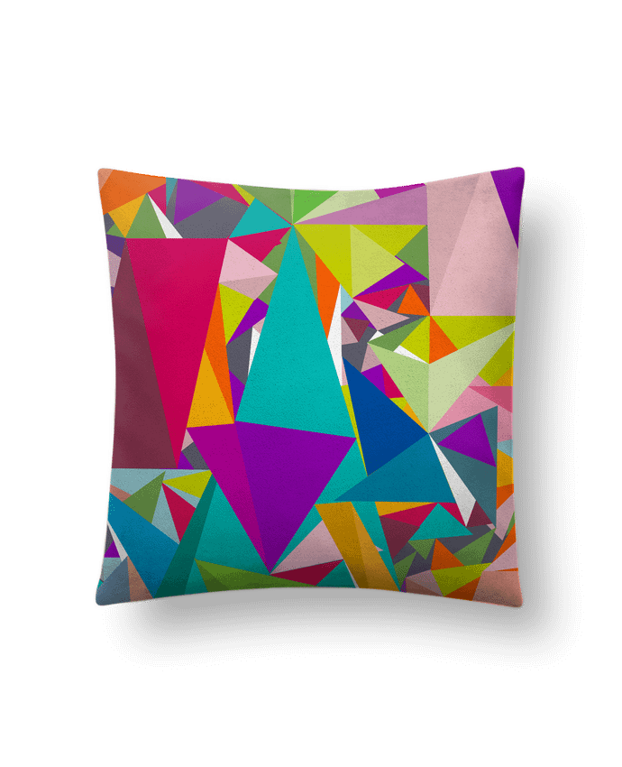 Cushion suede touch 45 x 45 cm Les triangles by Les Caprices de Filles