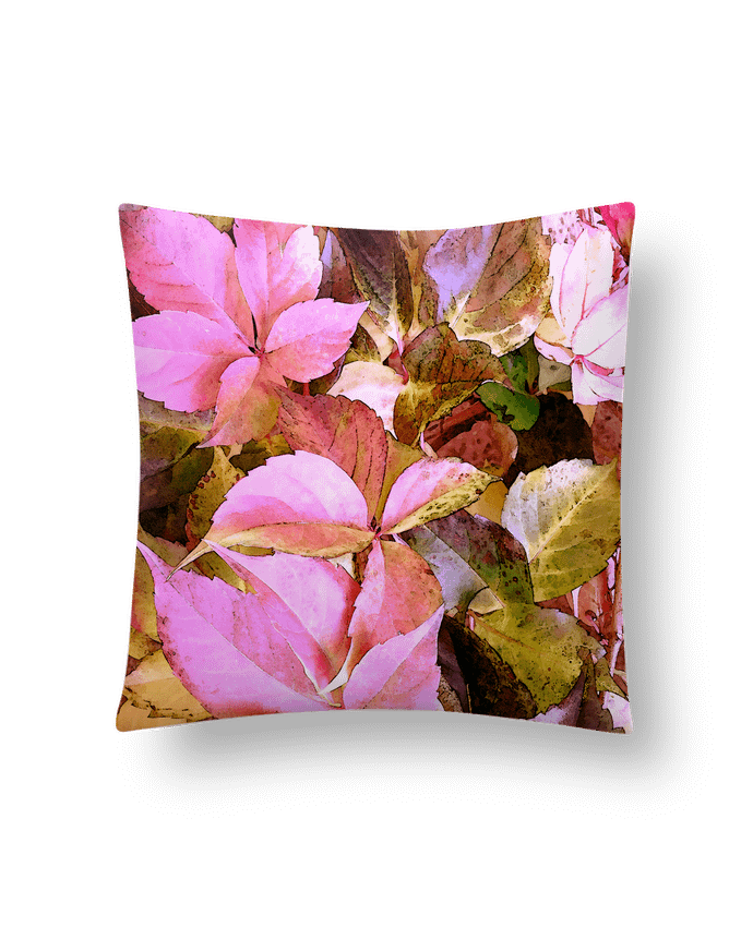 Cushion synthetic soft 45 x 45 cm Feuilles du jardin by Les Caprices de Filles