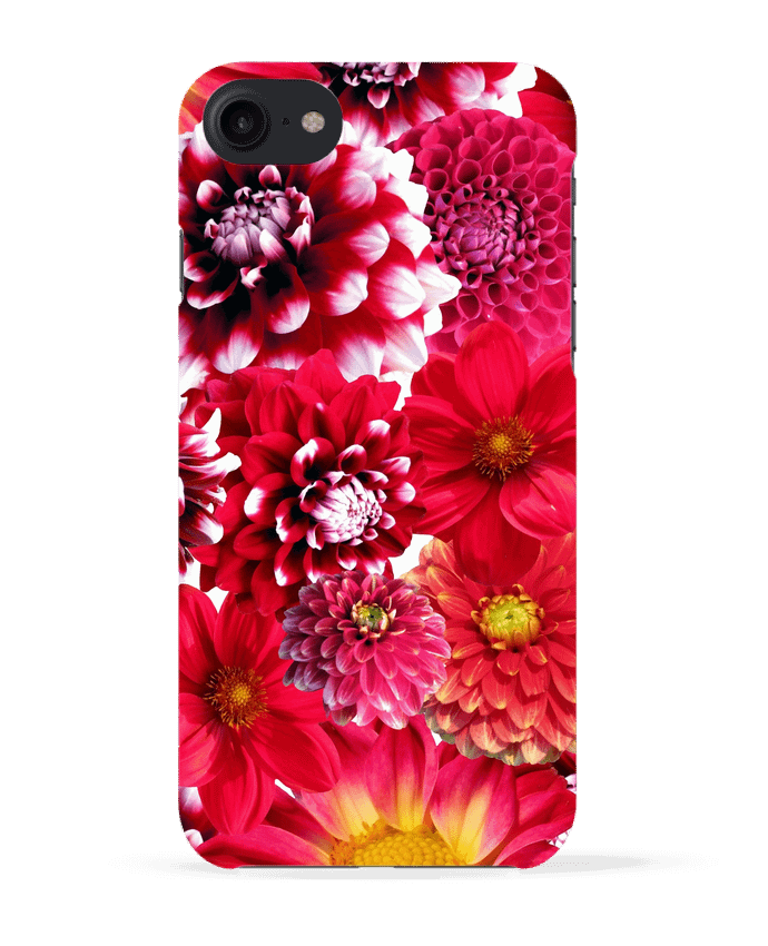 Case 3D iPhone 7 Fleurs rouges de Les Caprices de Filles