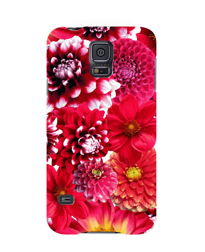 Case 3D Samsung Galaxy S5 Fleurs rouges by Les Caprices de Filles