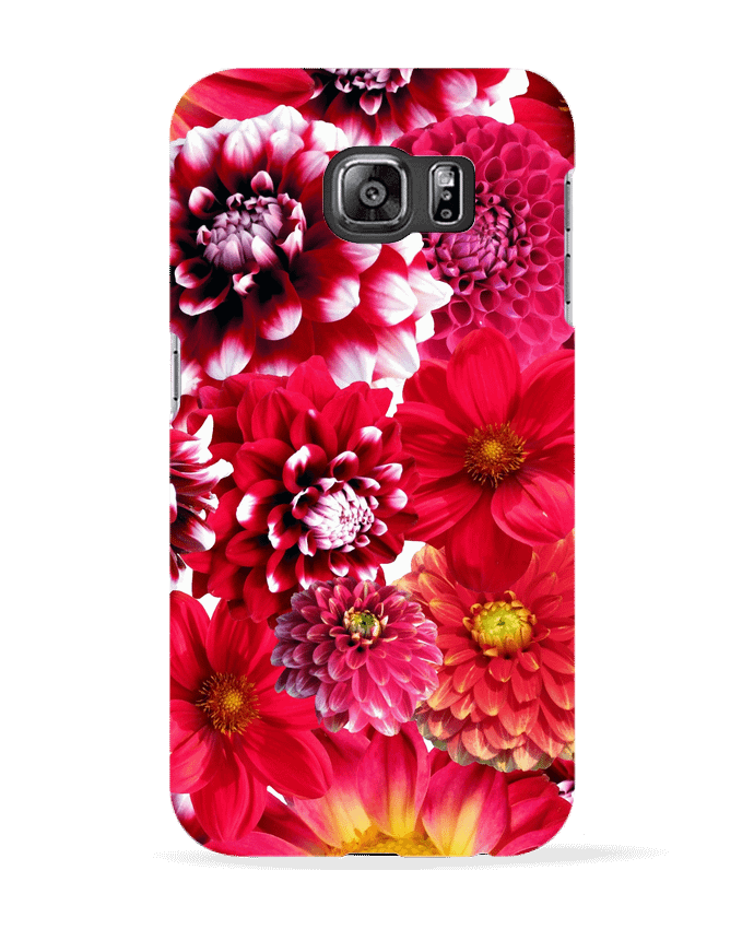 Carcasa Samsung Galaxy S6 Fleurs rouges - Les Caprices de Filles