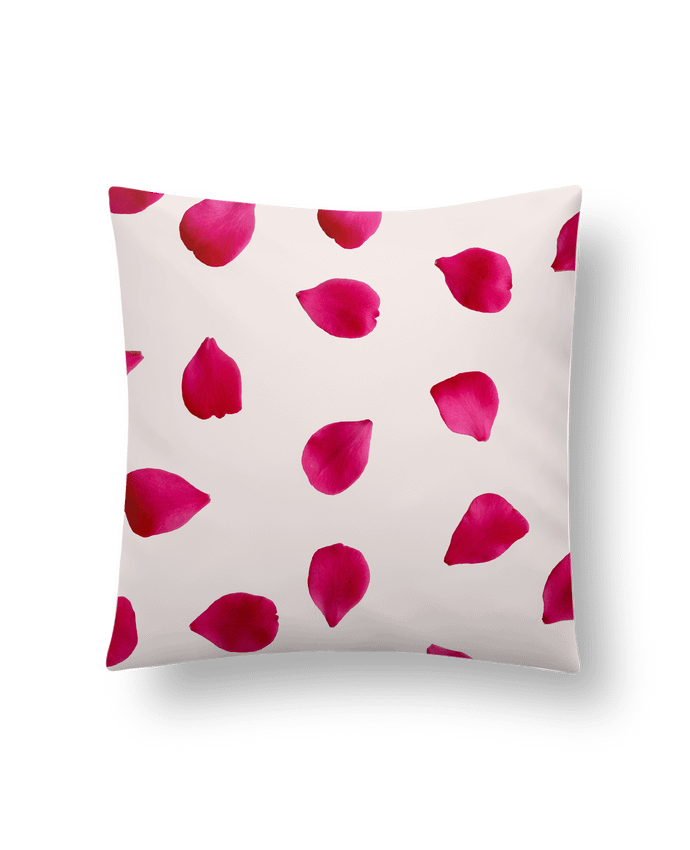 Cushion synthetic soft 45 x 45 cm Pétales de rose by Les Caprices de Filles