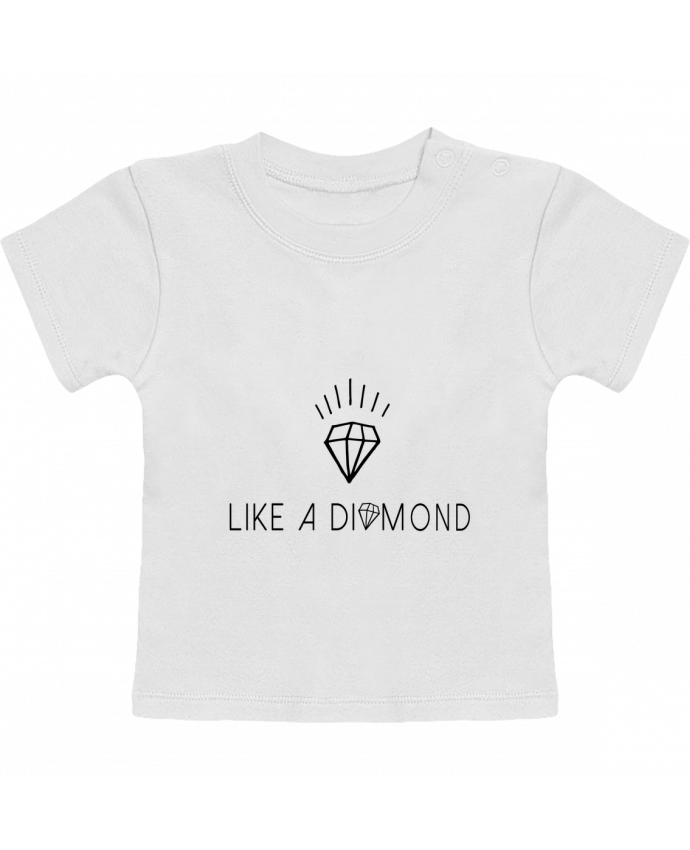 Camiseta Bebé Manga Corta Like a diamond manches courtes du designer Les Caprices de Filles