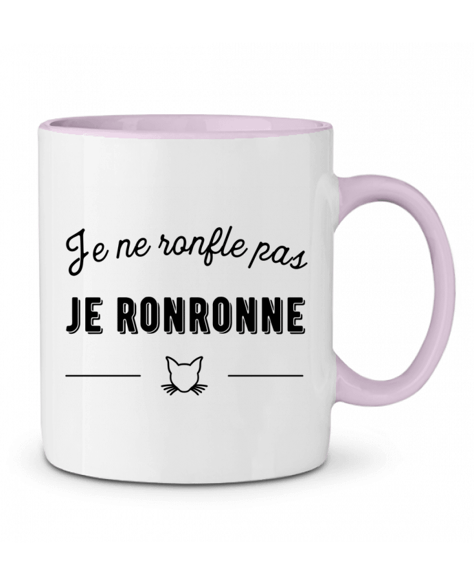 Two-tone Ceramic Mug je ronronne t-shirt humour Original t-shirt