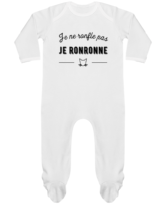 Baby Sleeper long sleeves Contrast je ronronne t-shirt humour by Original t-shirt