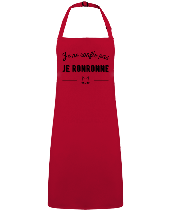 Tablier je ronronne t-shirt humour par  Original t-shirt