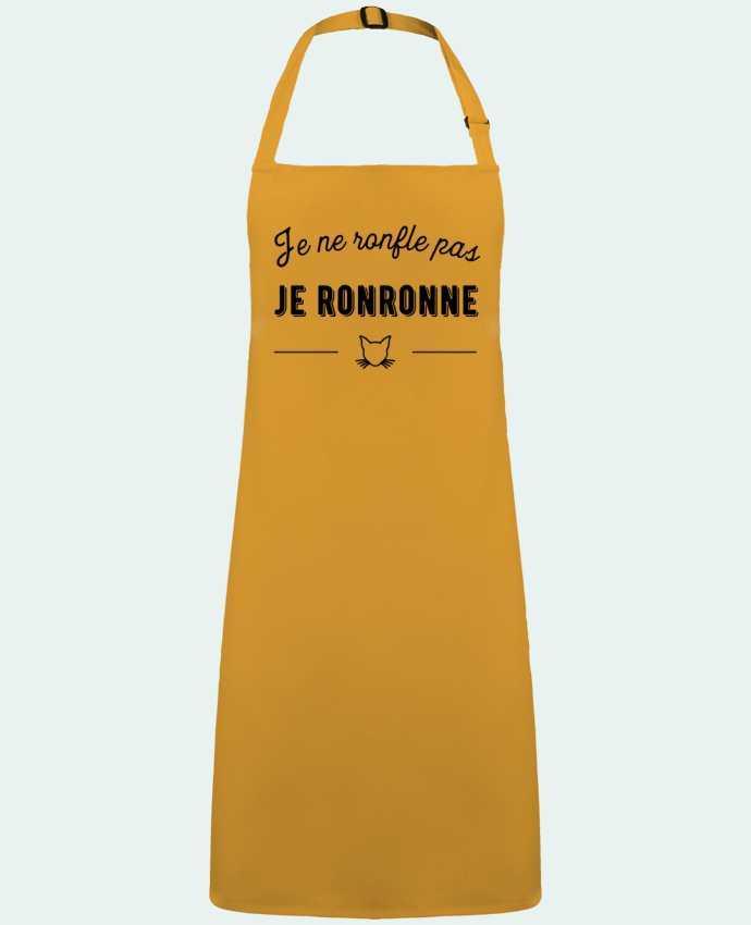 Tablier je ronronne t-shirt humour par  Original t-shirt