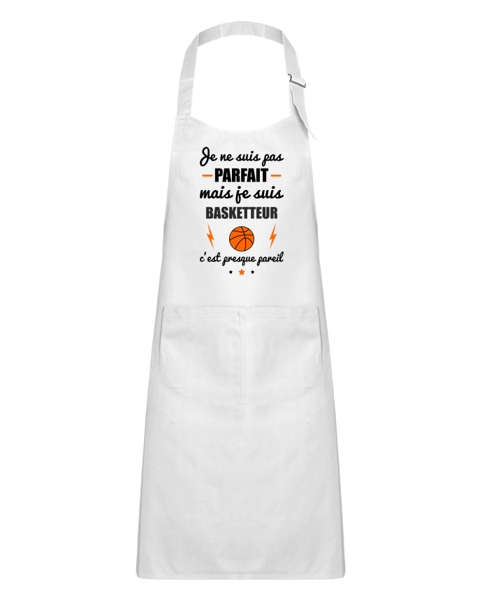 Tablier Enfant Je ne suis pas parfait mais je suis basketteur c'est presque pareil par Benichan