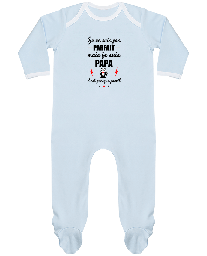 Body Pyjama Bébé Je ne suis pas parfait mais je suis papa c'est presque pareil par Benichan