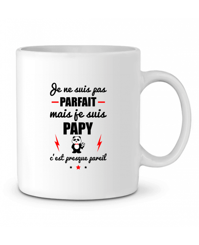 Taza Cerámica Je ne suis pas porfait mais je suis papy c'est presque poreil por Benichan