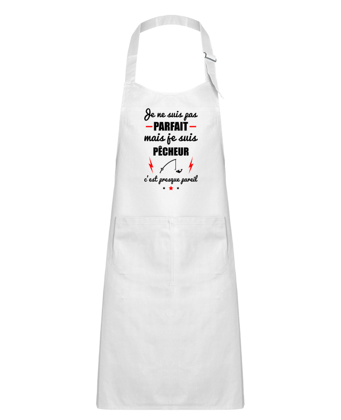 Tablier Enfant Je ne suis pas parfait mais je suis pêcheur c'est presque pareil par Benichan