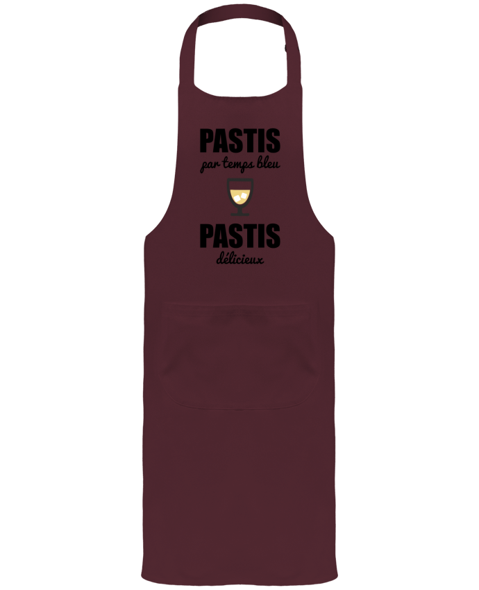 Tablier avec poches Pastis par temps bleu pastis délicieux par Benichan