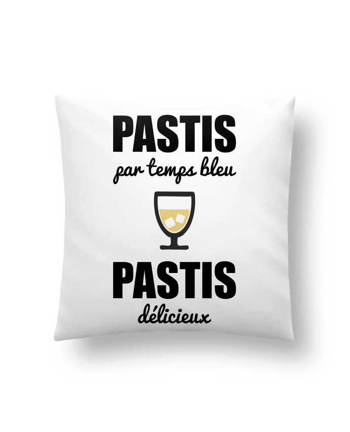 Cushion synthetic soft 45 x 45 cm Pastis by temps bleu pastis délicieux by Benichan