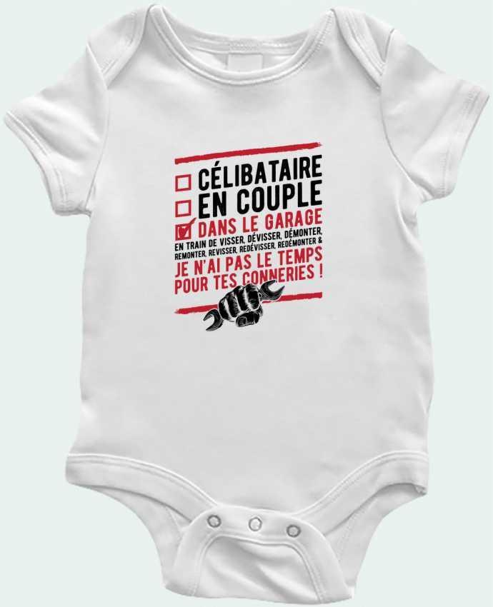 Body bébé Dans le garage humour par Original t-shirt