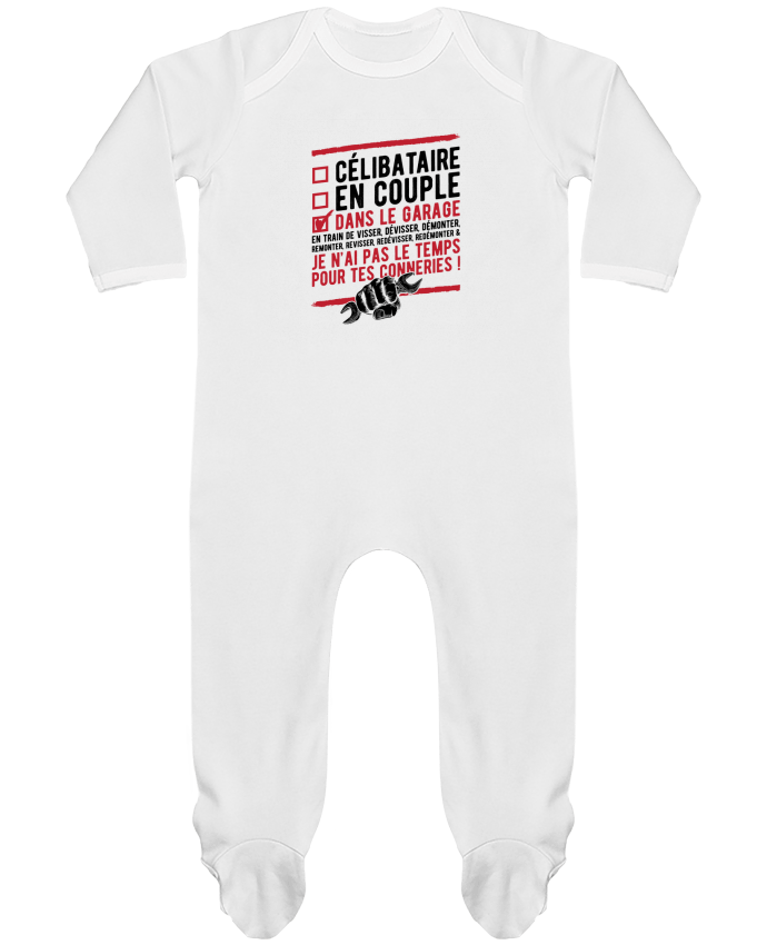 Baby Sleeper long sleeves Contrast Dans le garage humour by Original t-shirt