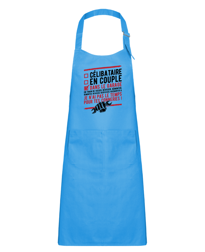 Kids chef pocket apron Dans le garage humour by Original t-shirt