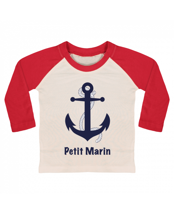 T-shirt baby Baseball long sleeve Petit Marin by M.C DESIGN 