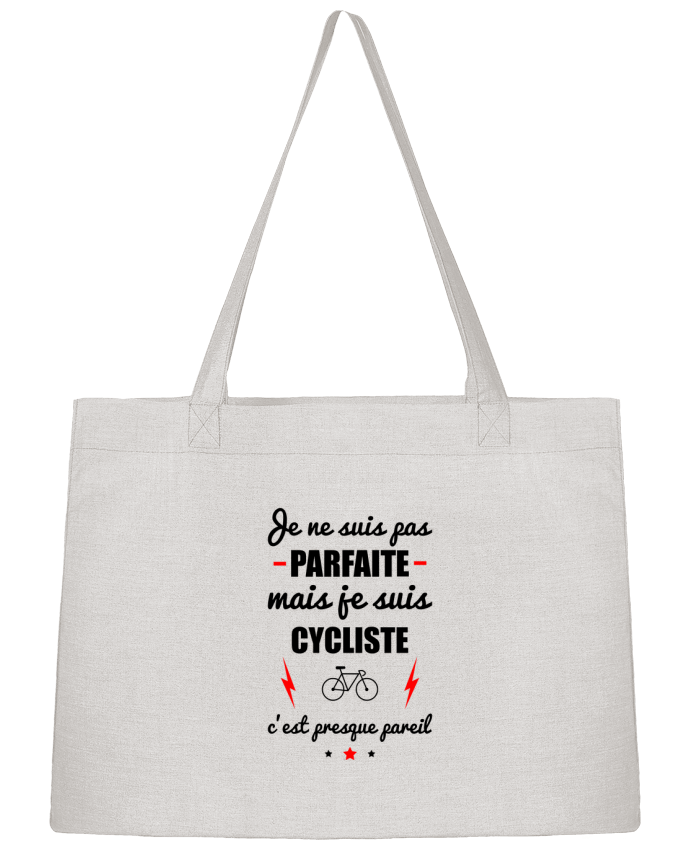 Shopping tote bag Stanley Stella Je ne suis pas byfaite mais je suis cycliste c'est presque byeil by Benichan