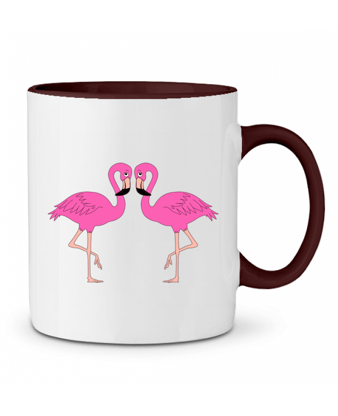 Taza Cerámica Bicolor Flamingo M.C DESIGN 