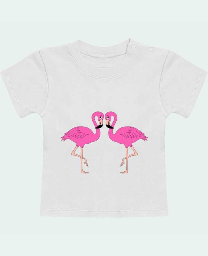 T-Shirt Baby Short Sleeve Flamingo manches courtes du designer M.C DESIGN 