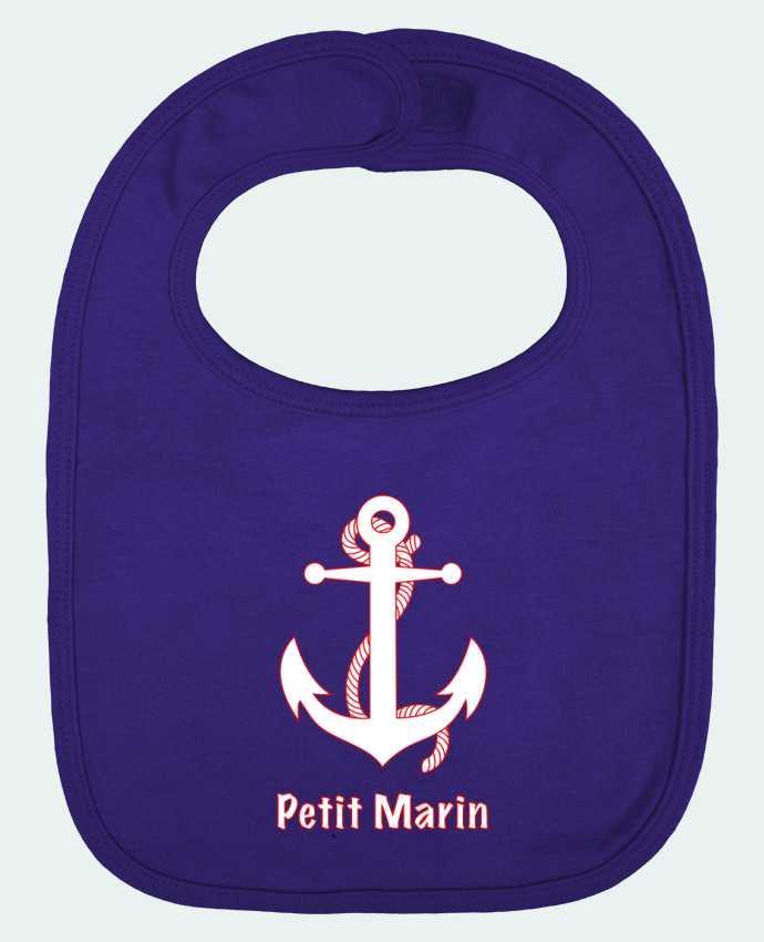 Baby Bib plain and contrast Petit Marin by M.C DESIGN 