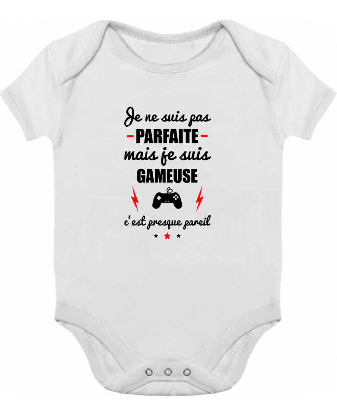 Baby Body Contrast Je ne suis pas byfaite mais je suis gameuse c'est presque byeil by