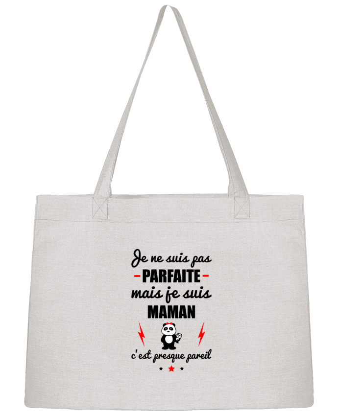 Shopping tote bag Stanley Stella Je ne suis pas byfaite mais je suis maman c'est presque byeil by Benichan